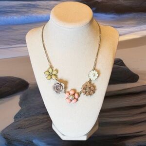 Elegant Multicolor Floral Necklace